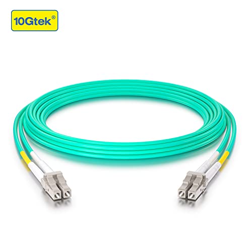 10Gtek Fiber Patch Cable - LC to LC OM3 10Gb/Gigabit Multi-Mode Jumper Duplex 50/125μm LSZH Fiber Optic Cord for SFP Transceiver, Aqua, 25-Meter(82.0ft) - Image 2