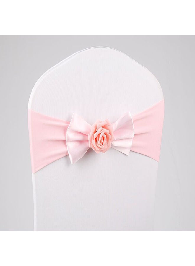 NIBEMINENT Chair Sash Bow Pink 13x13x21cm - Image 1