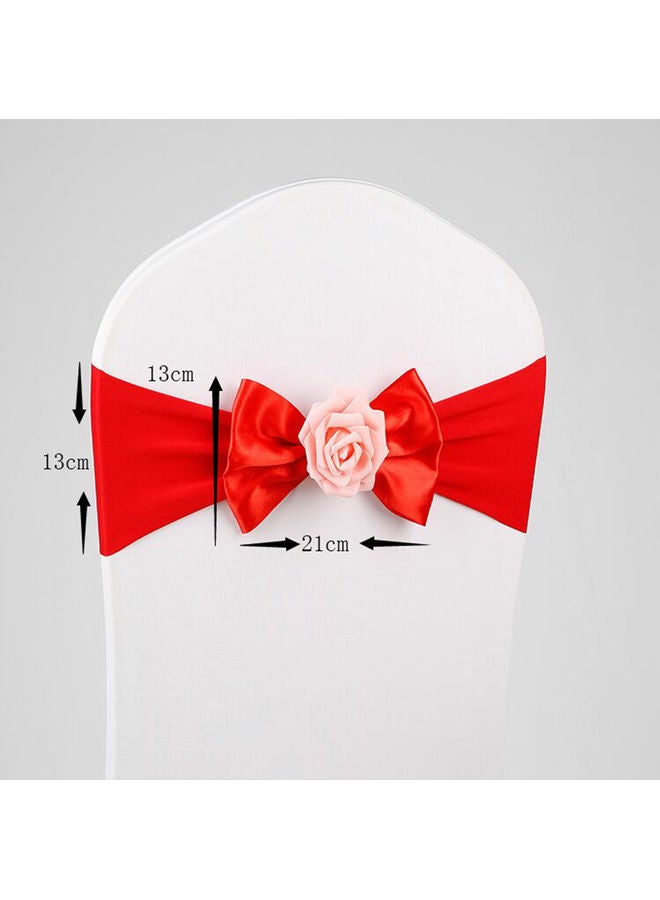 NIBEMINENT Chair Sash Bow Pink 13x13x21cm - Image 2