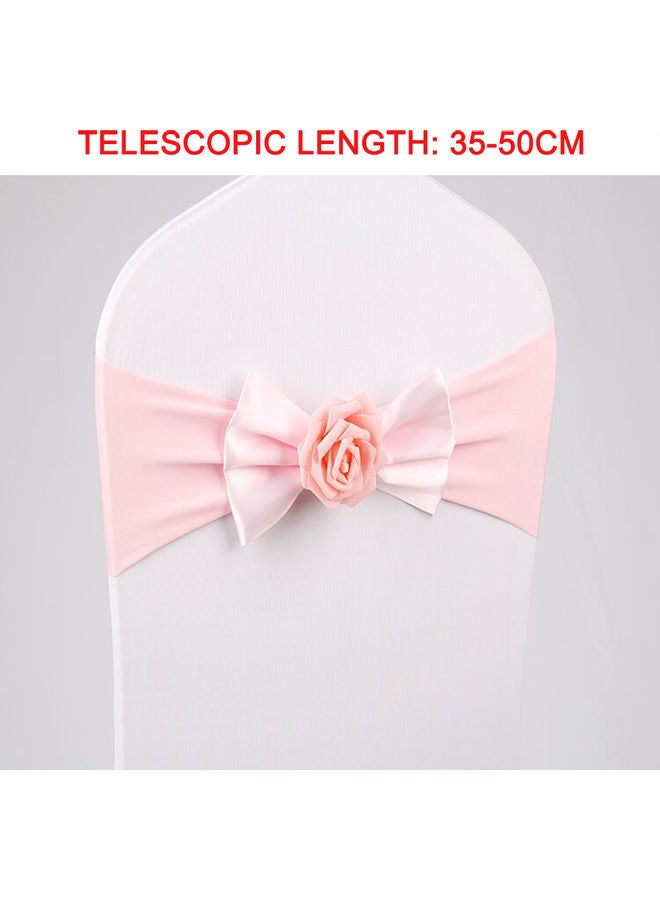 NIBEMINENT Chair Sash Bow Pink 13x13x21cm - Image 3