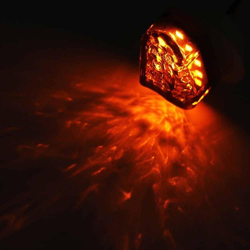 Taç Front Honeycomb Motorcycle Flush Mount LED Turn Signals indicators for Yamaha, Suzuki, Kawasaki, Honda CBR, R15 V3, V4, R15 V2, Ninja FZ1 FZ6 FZR FAZER YZF R1 R6 R6S FZ1 FZ6 FZ8 (Pack of 2 yellow) - Image 2