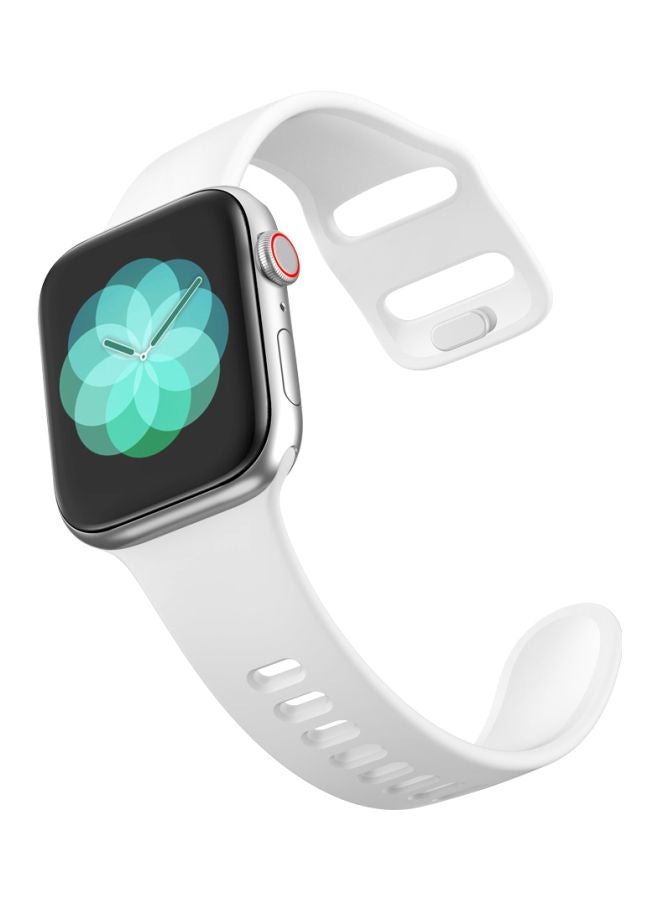 Perfii Replacement Band For Apple Watch Series 5/4/3/2/1 44/42mm White - Image 2
