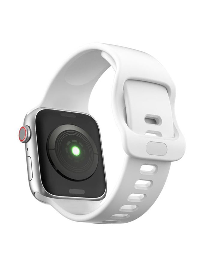 Perfii Replacement Band For Apple Watch Series 5/4/3/2/1 44/42mm White - Image 1