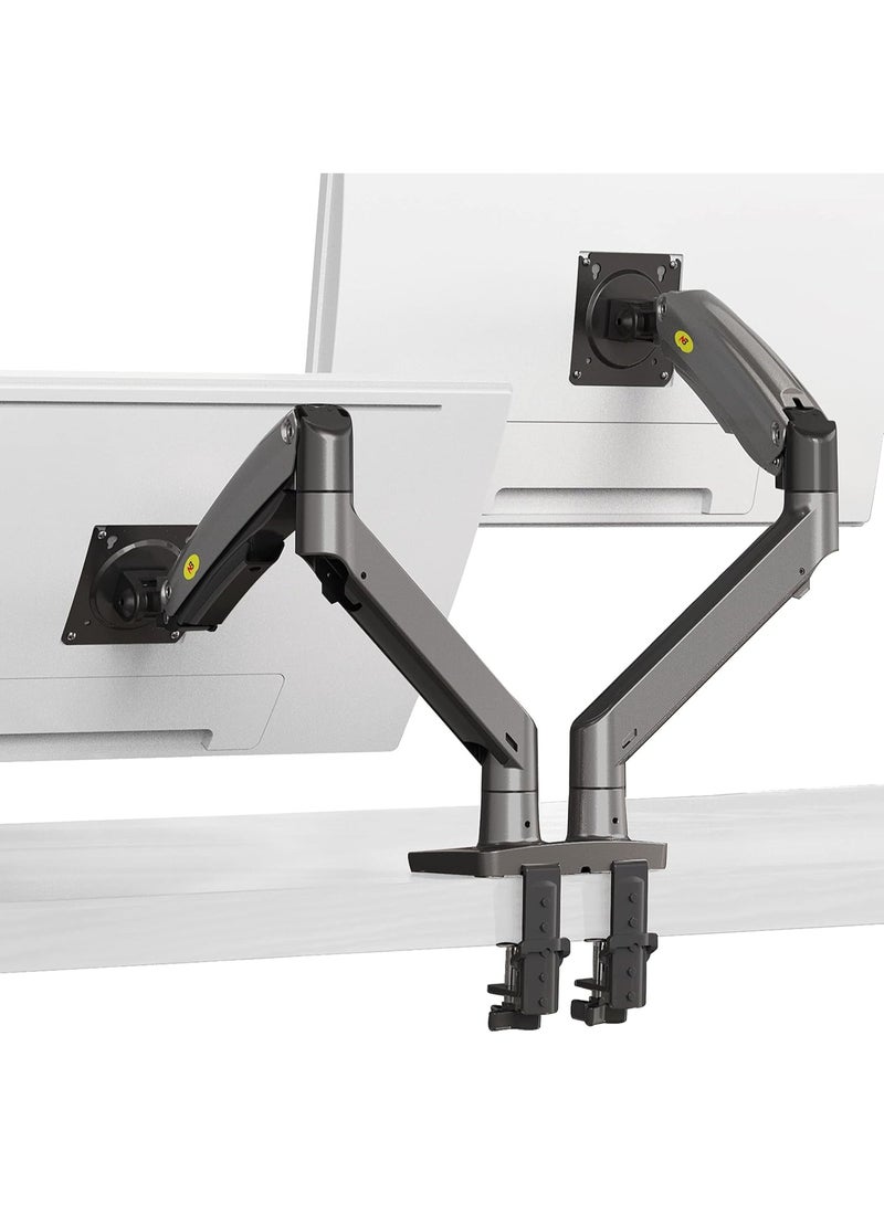NB NORTH BAYOU Dual Monitor Desk Mount Stand – Full Motion, Adjustable & Space-Saving Arm for 22"-32" Screens, Supports Up to 26.4lbs Each - Image 3