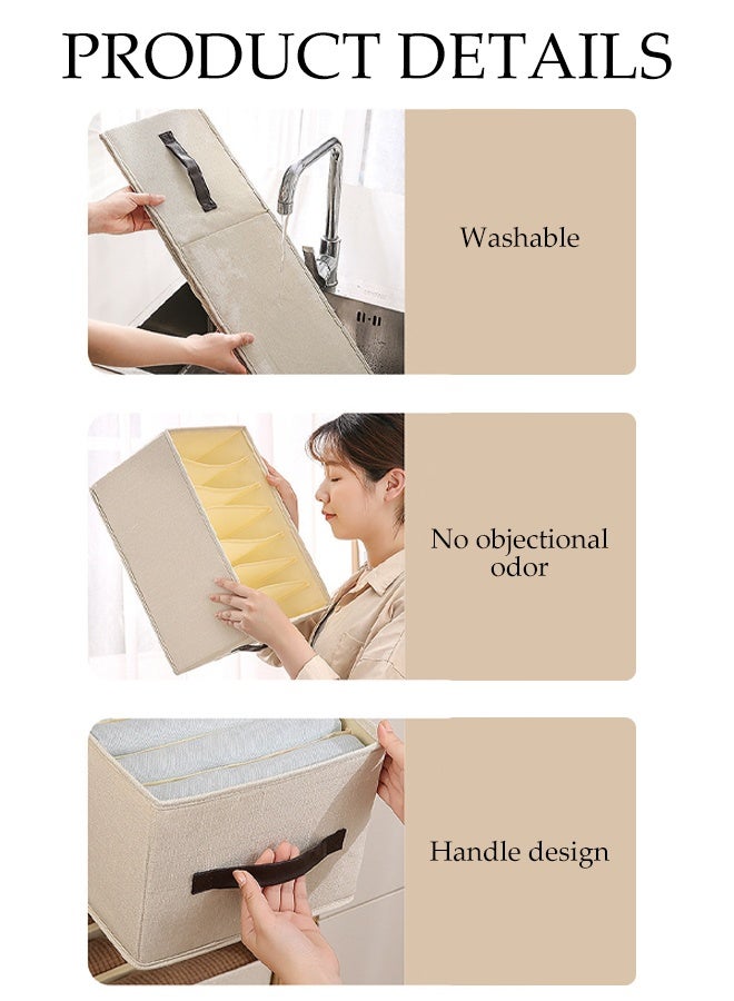 DUNISO Foldable Clothes Organizer with Visible Mesh Window and Handle,Portable Storage box,Washable  Drawer Box for Clothing, T-Shirt, Pants & Toys - Image 3