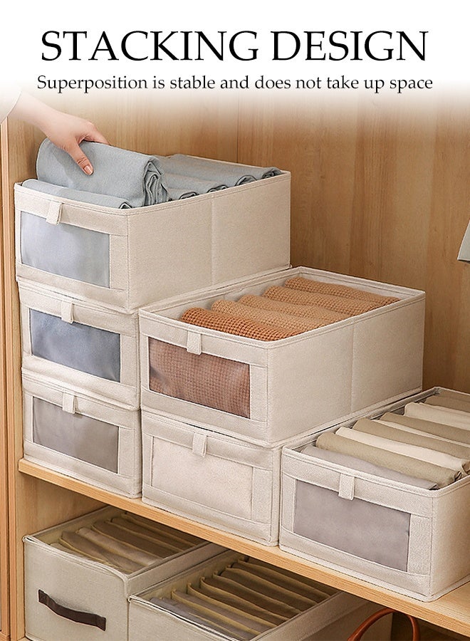 DUNISO Foldable Clothes Organizer with Visible Mesh Window and Handle,Portable Storage box,Washable  Drawer Box for Clothing, T-Shirt, Pants & Toys - Image 5