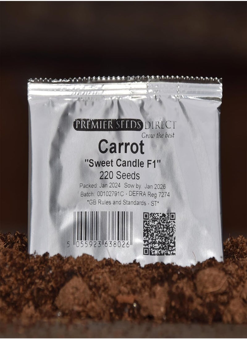 GGOOT - Sweet Candle F1 Carrot Seeds, Approx 220 Seeds - Image 1