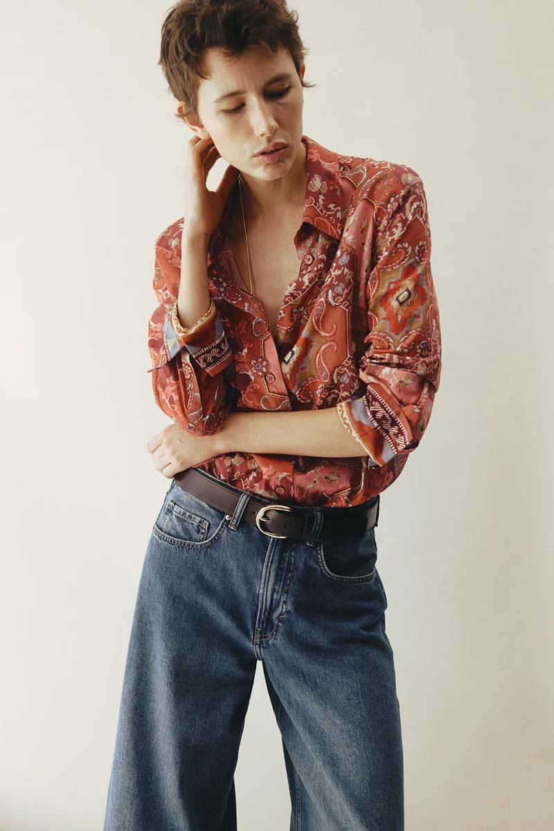 H&M Printed cotton shirt