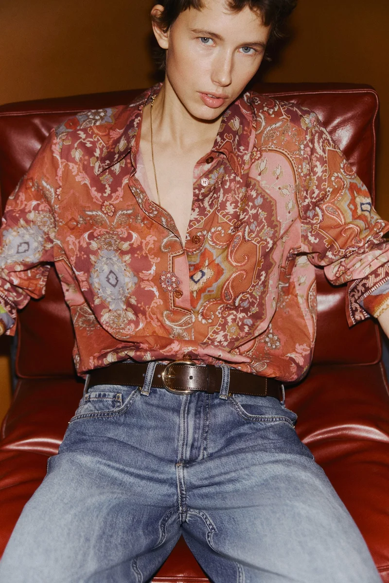 H&M Printed cotton shirt