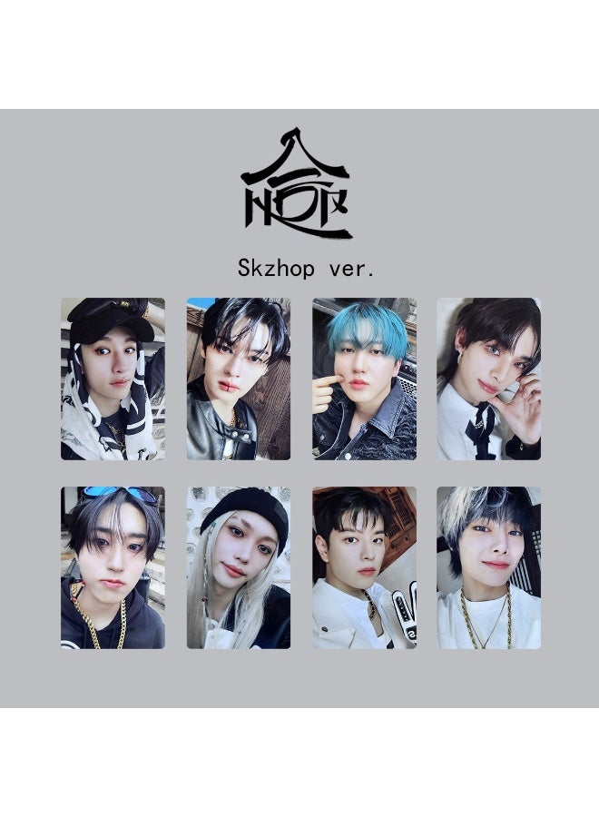 NIBEMINENT 8 Pcs Kpop Straykids SKZHOP HIPTAPE HOP Lomo Cards Card For Fans Collection Gifts - Image 1