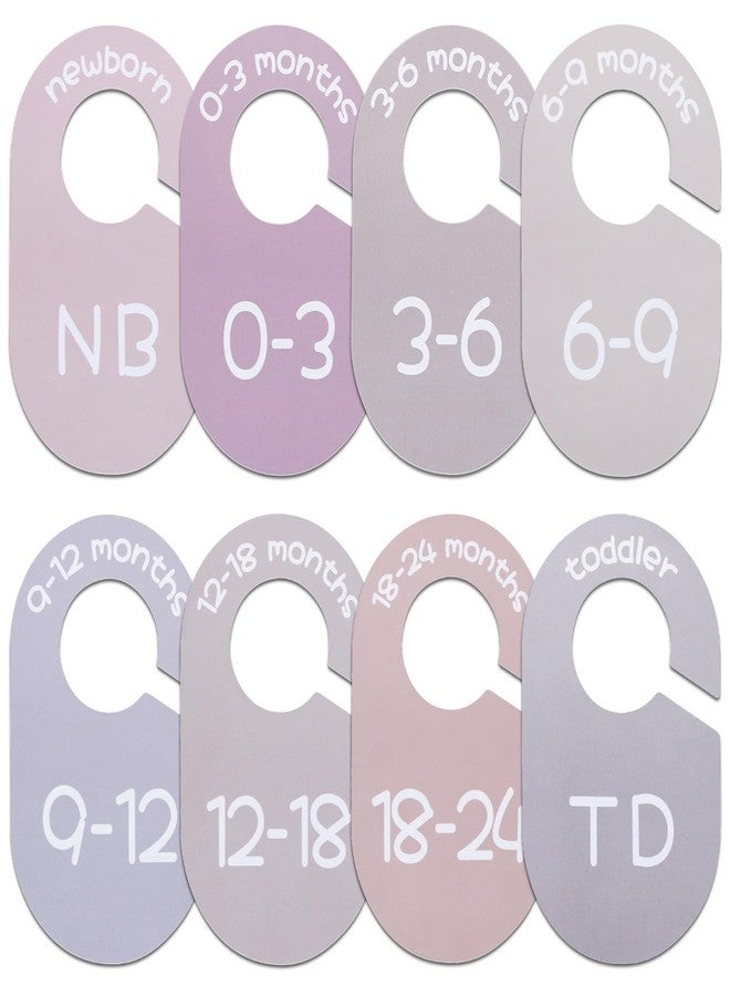 ITDYB Baby Closet Dividers for Clothes Organizer - Set of 8 Double-Sided Clothes Size Dividers from Newborn to Toddler for Daily Gender Neutral Baby Nursery Decor - Image 1