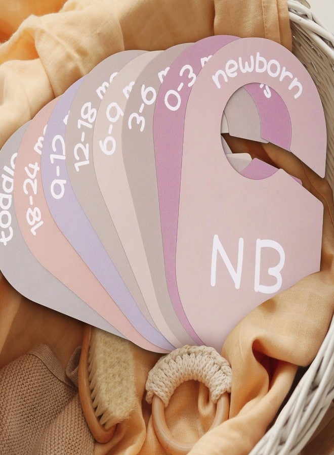 ITDYB Baby Closet Dividers for Clothes Organizer - Set of 8 Double-Sided Clothes Size Dividers from Newborn to Toddler for Daily Gender Neutral Baby Nursery Decor - Image 4
