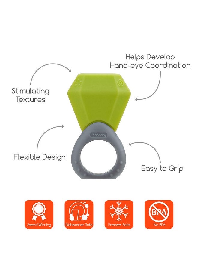 Innobaby TEETHIN' Smart Birthstone Ring TEETHER - August (Peridot) - Image 5