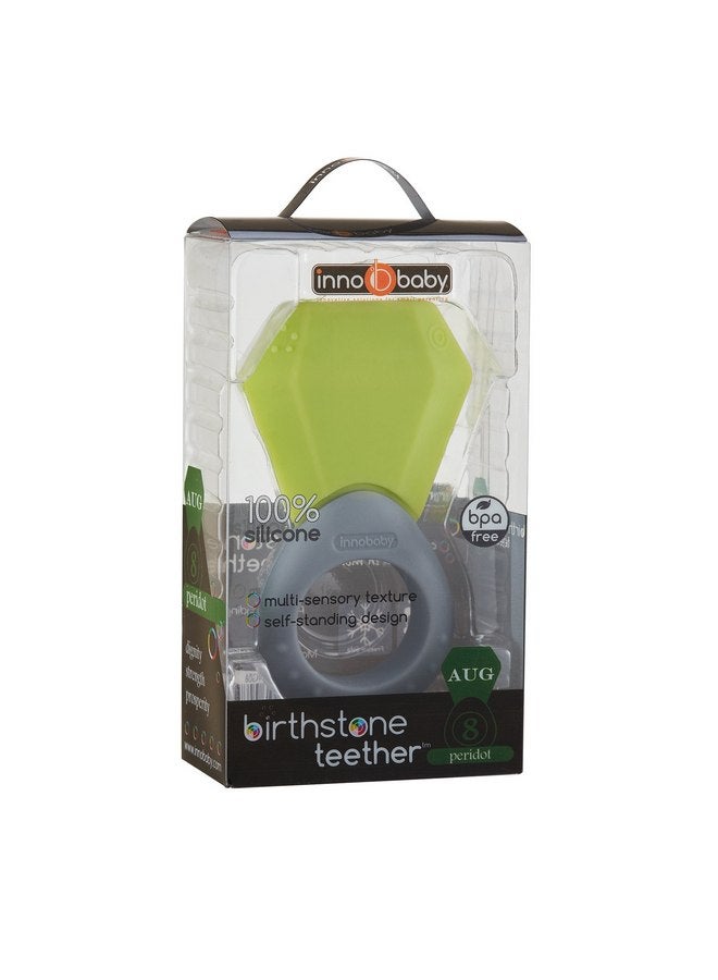 Innobaby TEETHIN' Smart Birthstone Ring TEETHER - August (Peridot) - Image 2