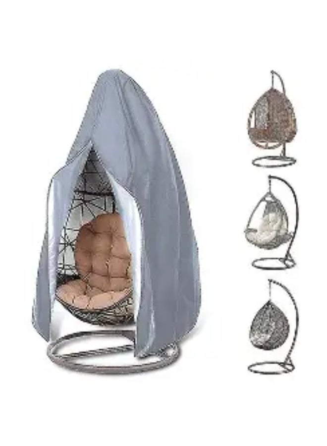 Outdoor Waterproof Patio Chair Cover Egg Swing  Single Chair Protective Cover With Zipper Hanging Egg Chair Cover ( 230x200CM) - Image 1