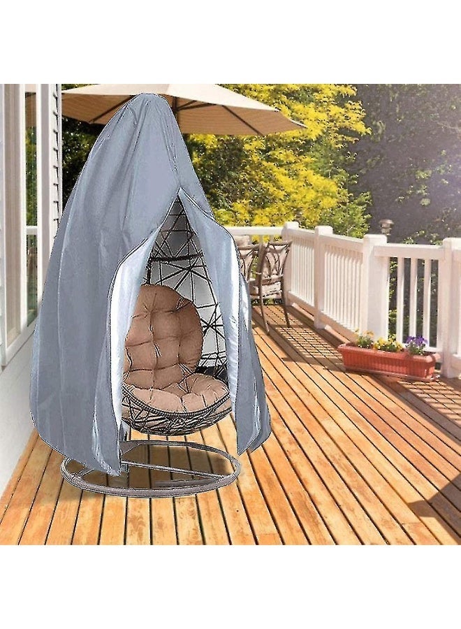 Outdoor Waterproof Patio Chair Cover Egg Swing  Single Chair Protective Cover With Zipper Hanging Egg Chair Cover ( 230x200CM) - Image 2