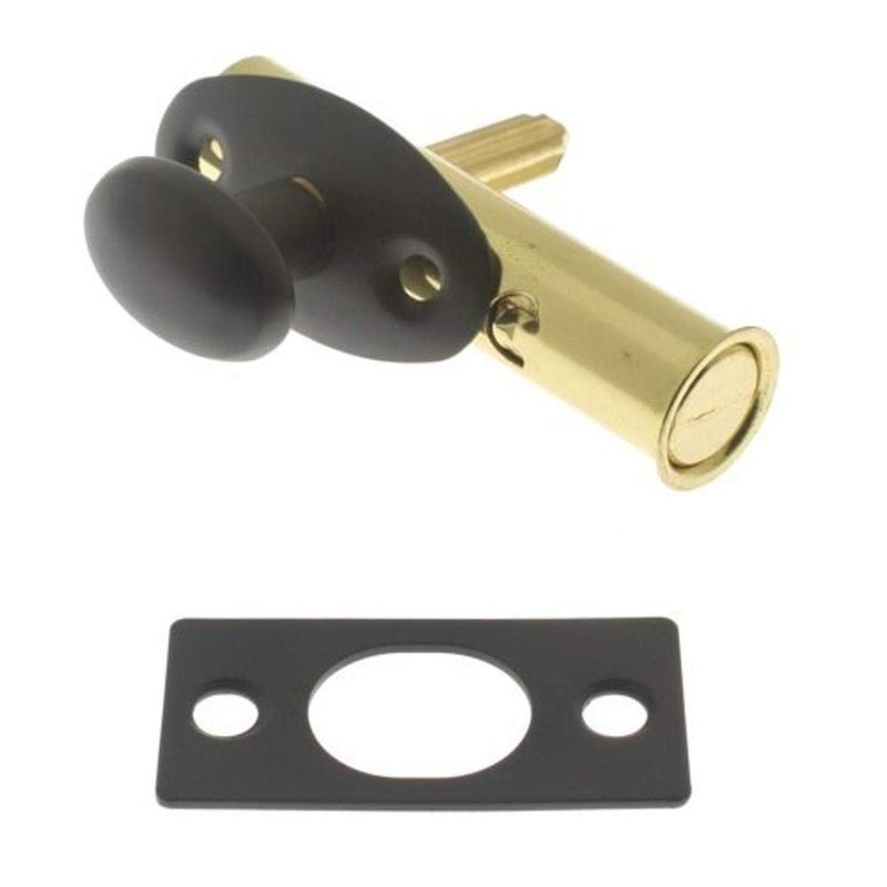 idh by St Simons 2850010B Premium Quality Solid Brass Mortise Door Bolt OilRubbed Bronze