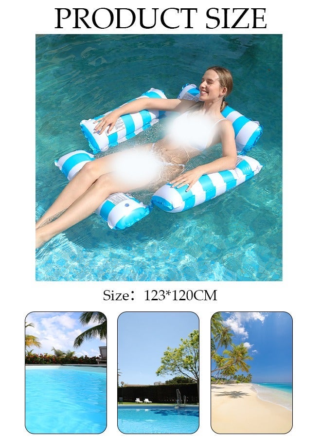 DUNISO Swimming Pool Float Hammock for Adult, Multi-Purpose Inflatable Hammock (Saddle, Lounge Water Chair, Hammock, Drifter), Portable Water Hammock Lounge for Outdoor, Beach, Pool, Lake - Image 5