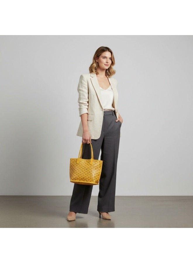 Yara Women's Reversible Fashion Tote Handbag with Detachable Small Pouch – Stylish, Casual, and Versatile for Everyday Use - Image 3