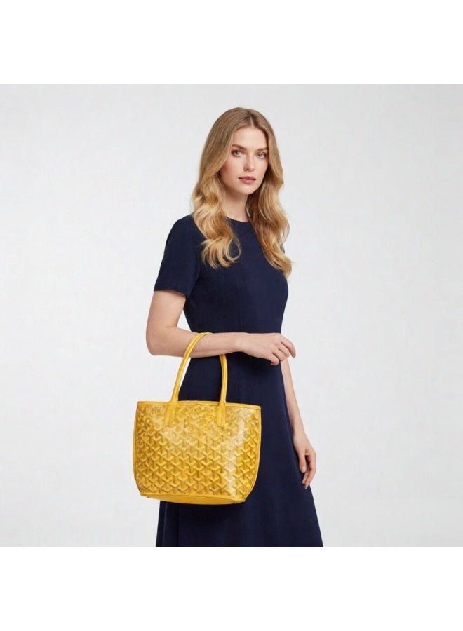 Yara Women's Reversible Fashion Tote Handbag with Detachable Small Pouch – Stylish, Casual, and Versatile for Everyday Use - Image 4