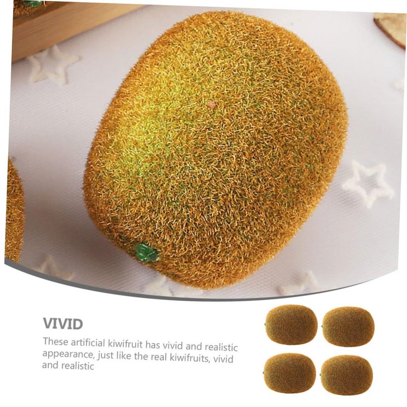 5 Sets Lifelike Imitation Kiwifruit Photography Props Realistic Fruit Decorations for Shop Window Home Adornment - Image 4