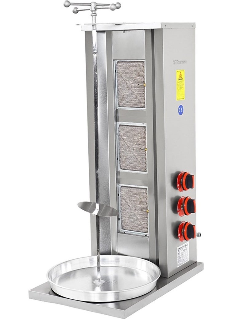 Himaksan Industrial Industrial Type LPG Cylinder 3 Radiant Doner Kebab Grill 