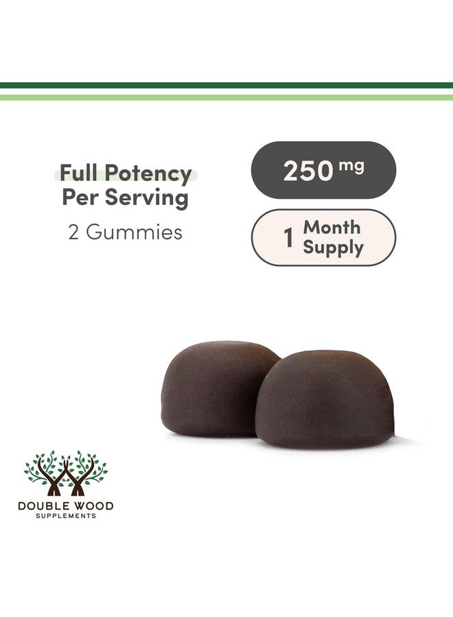 Double Wood Supplements Mushroom Gummies Supplement 60 Count - 2,500mg Equivalent from 250mg Lions Mane, Cordyceps, Reishi, Chaga, and Turkey Tail 10:1 Extracts Per Serving (for Immune Support) - Image 3