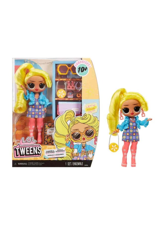 Lol Surpise - LOL Surprise Tweens Hana Groove Fashion Doll with 10 Surprises (16.5 cm) - Image 1