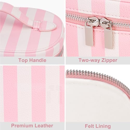 YFGBCX Checkered Makeup Bag Vanity Case with Divider Travel Toiletry Bag Women Cosmetic Bag Makeup Organizer Case - Image 5