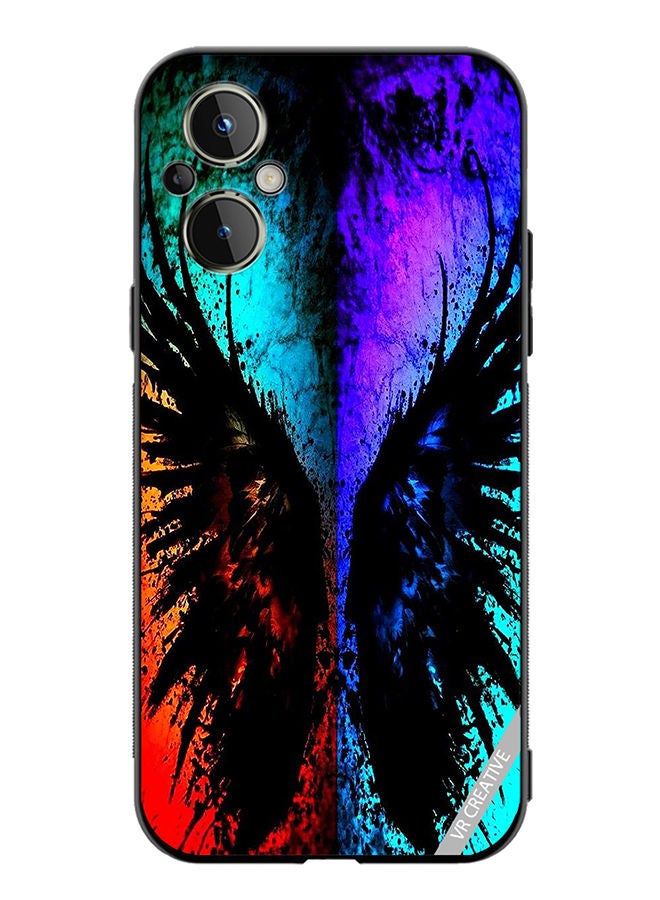 VR CREATIVE Protective Case Cover For OnePlus Nord N20 5G Peace Sign Of Butterfly Design Multicolour - Image 1