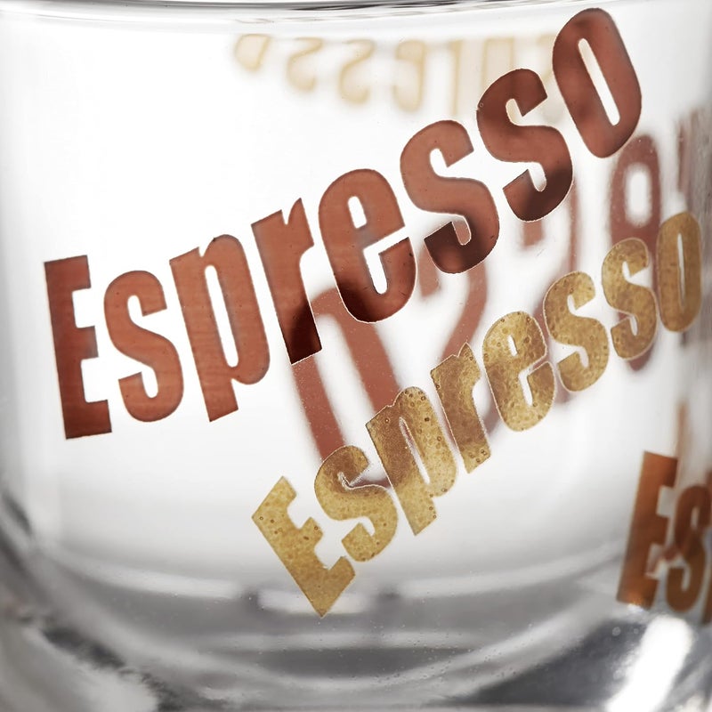 Leonardo Napoli Espresso Cups, Set of 6, Dishwasher Safe Espresso Cups with Motif, Small Coffee Cup, Microwave-Safe, 80 ml, 024234 - Image 5