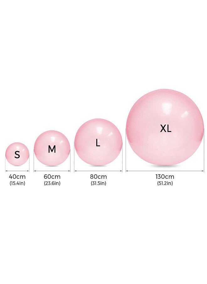 Generic Inflatable Bubble Ball for Adults Kids Water-filled Balloon Ball Toy Blue S  - Image 2
