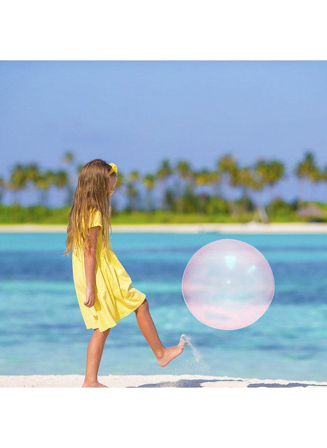 Generic Inflatable Bubble Ball for Adults Kids Water-filled Balloon Ball Toy Blue S  - Image 3