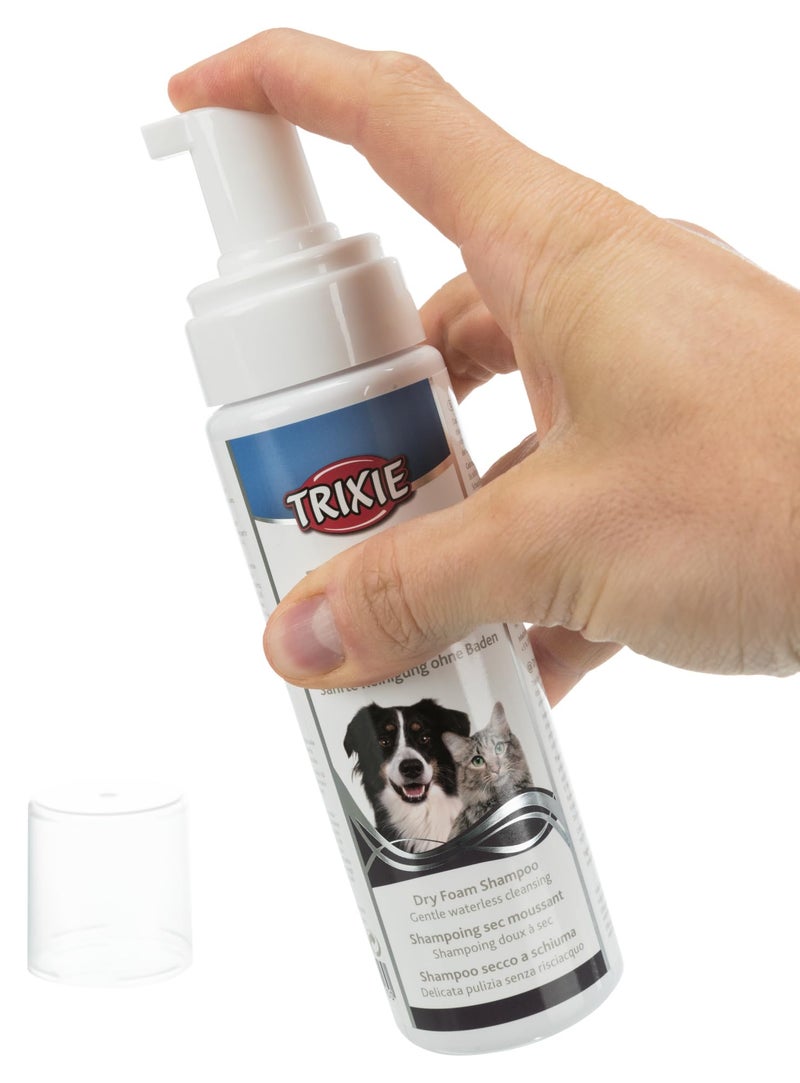 Trixie Dry Foam Shampoo Suitable for Dogs,Cats Deodorizes and Gently Cleans The Coat, and Soothes The Skin Keeps Fur Clean and Healthy - 230 ml - Image 5