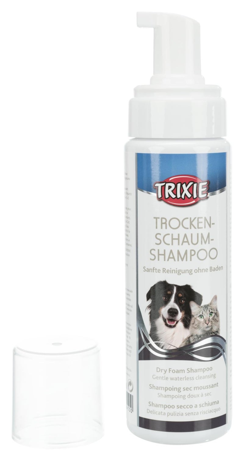 Trixie Dry Foam Shampoo Suitable for Dogs,Cats Deodorizes and Gently Cleans The Coat, and Soothes The Skin Keeps Fur Clean and Healthy - 230 ml - Image 2