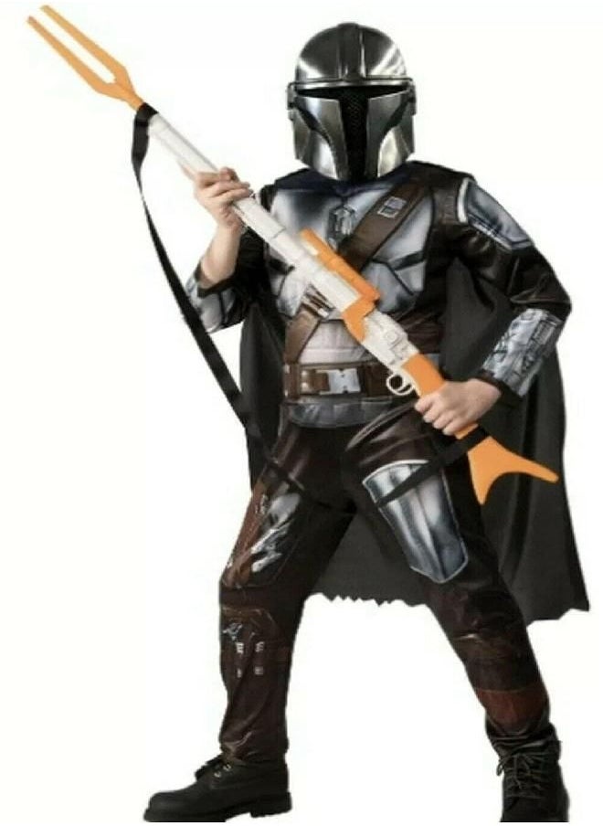 RUBIE'S - Rubie's Mandalorian Star Wars Costume Kids Youth Sizes Dress Up Cosplay Halloween (Classic Mandalorian, Medium) - Image 1