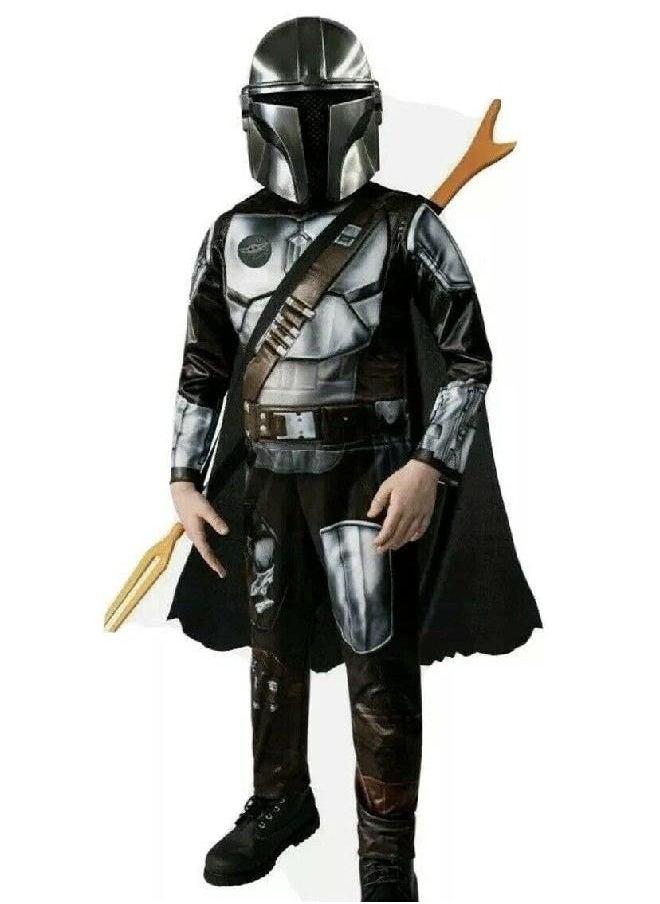 RUBIE'S - Rubie's Mandalorian Star Wars Costume Kids Youth Sizes Dress Up Cosplay Halloween (Classic Mandalorian, Medium) - Image 1