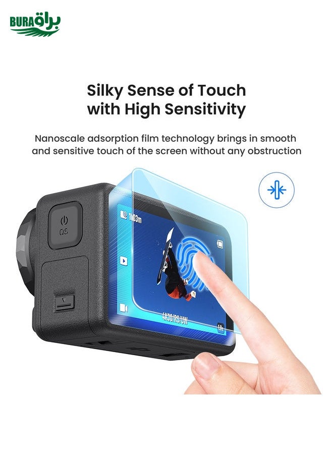 براق لـ DJI Osmo Action 5 Pro Amagisn 9H صلابة الزجاج المقسّر مجموعة ألق  - Image 3