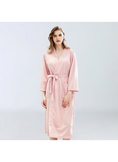 Arabest Fashion Waffle Weave Bathrobes, Couple Robes, Kimono Robes with Soft Shine Pockets Bathrobes Bathrobe Pajamas Bath Towels, Bathroom, Resort Hotel Spa, Great for After Shower or Swim  - Image 3