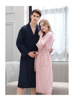 Arabest Fashion Waffle Weave Bathrobes, Couple Robes, Kimono Robes with Soft Shine Pockets Bathrobes Bathrobe Pajamas Bath Towels, Bathroom, Resort Hotel Spa, Great for After Shower or Swim  - Image 5