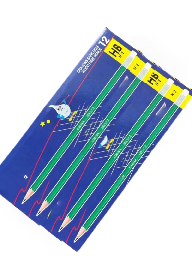 48 قلم رصاص مع ممحاة - Image 1