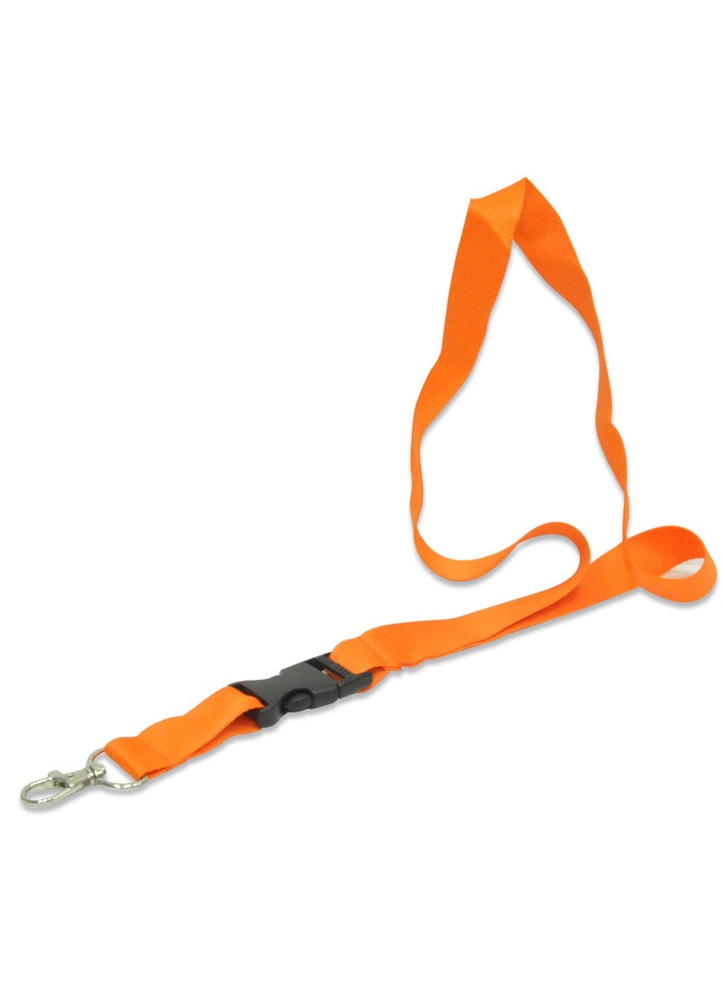 FIS عبوة من 50 قطعة حبل مسطح مع خطاف وقفل أمان برتقالي - Image 2