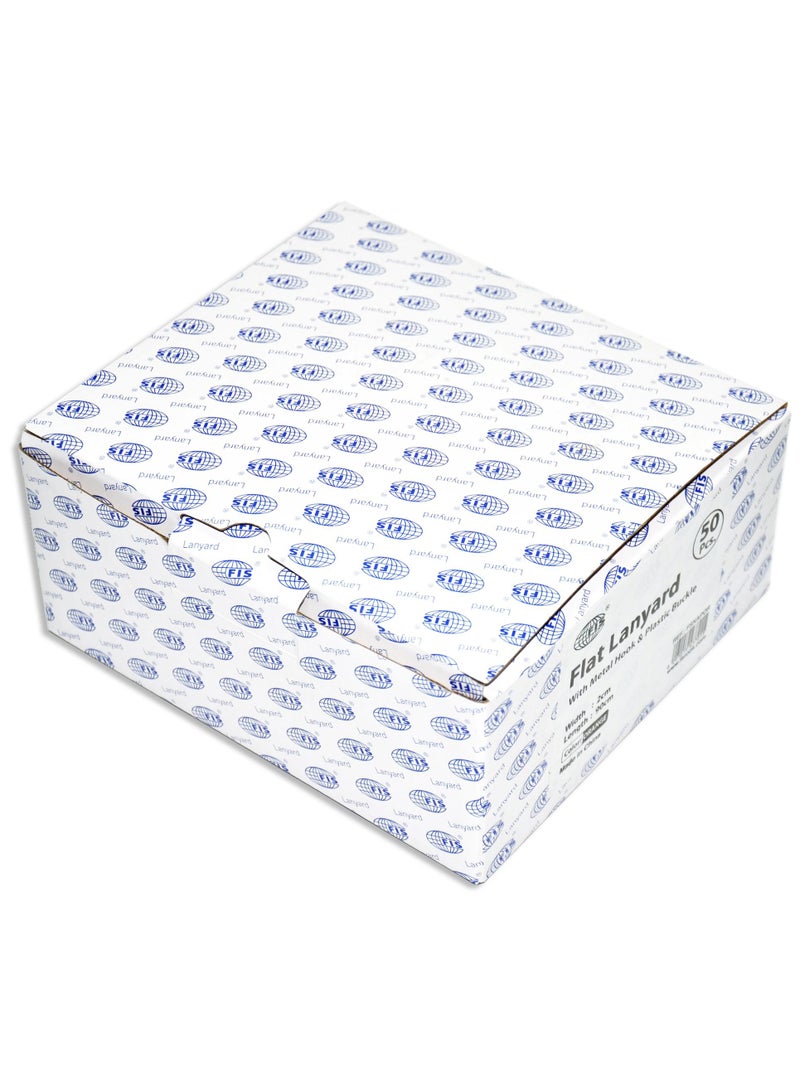 FIS عبوة من 50 قطعة حبل مسطح مع خطاف وقفل أمان برتقالي - Image 4