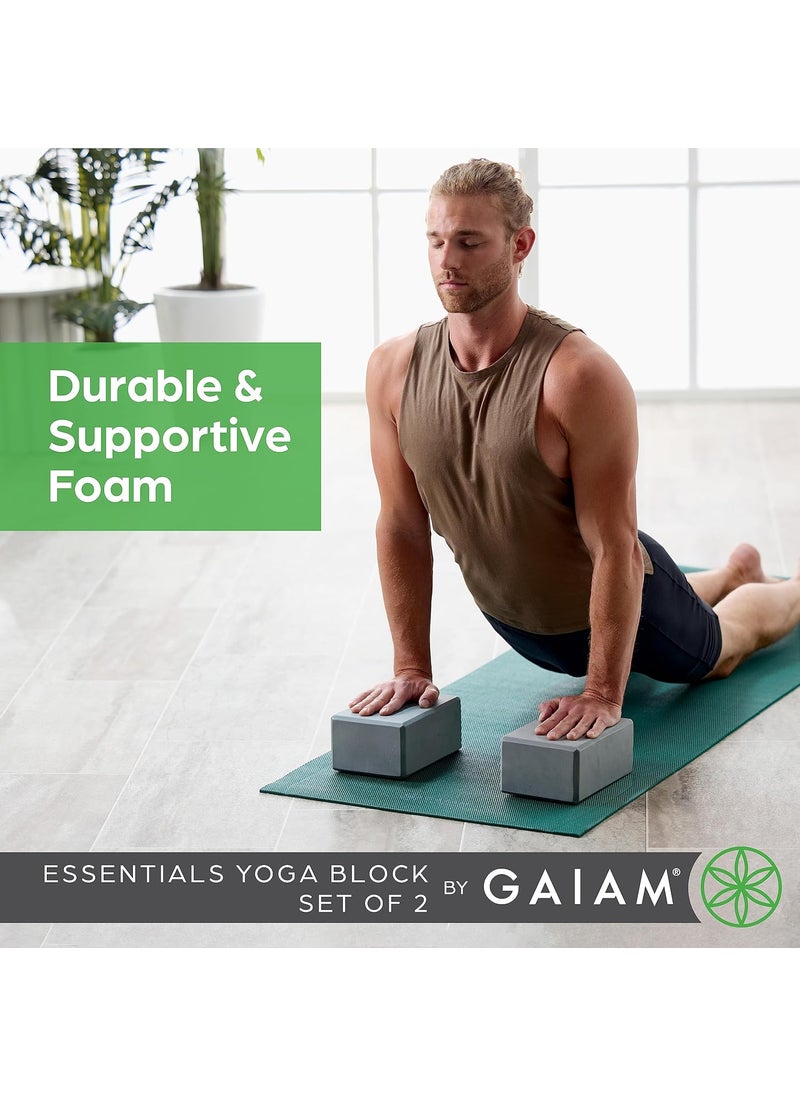 Gaiam Gaiam Yoga Block  Supportive LatexFree Eva Foam  Soft NonSlip Surface with Beveled Edges for Yoga Pilates Meditation  Yoga Accessories for Stability Balance Deepen Stretches  - Image 3