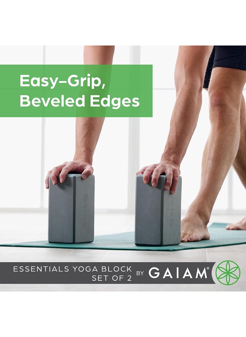 Gaiam Gaiam Yoga Block  Supportive LatexFree Eva Foam  Soft NonSlip Surface with Beveled Edges for Yoga Pilates Meditation  Yoga Accessories for Stability Balance Deepen Stretches  - Image 5