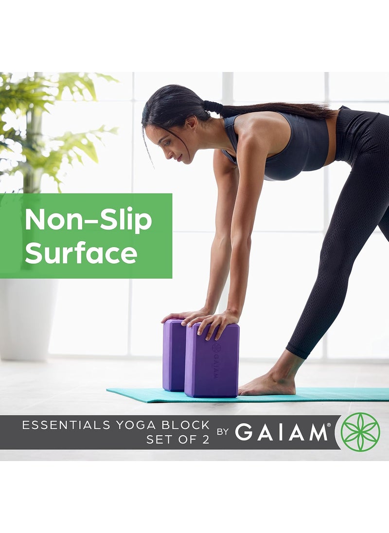 Gaiam Gaiam Yoga Block  Supportive LatexFree Eva Foam  Soft NonSlip Surface with Beveled Edges for Yoga Pilates Meditation  Yoga Accessories for Stability Balance Deepen Stretches  - Image 4