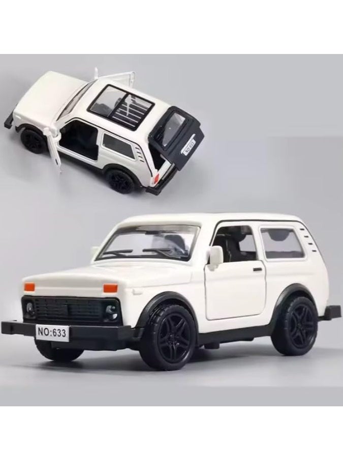 Generic - Realistic and Durable Diecast Metal Car - Race Car - Openable Car (White) - Image 1