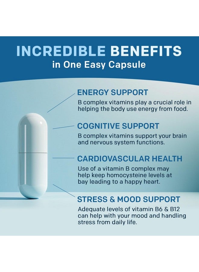 PrimeMD Methylated B Complex with Methylfolate and B12 Methylcobalamin 1000 mcg - Methylated Multivitamin for Energy, Brain Function, and Wellness - Vitamin B Complex for Men & Women (90 Servings) (Pack of 1) - Image 4