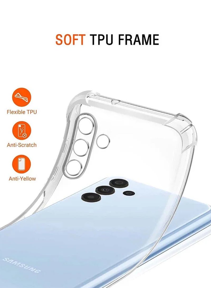 Techie حافظة سامسونج جالاكسي A55 من مادة TPU ممتصة للصدمات مع غطاء خلفي واقٍ شفاف لحماية عدسة الكاميرا - Image 4