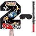 Harrycle Race Car Piata Pull String Cars Piatas for Birthday Party Decorations Number 2 3 4 5 6 with Blindfold Stick Small Red Black Racing Theme 2nd 3rd 4th 5th 6th Party SuppliesNumber 2 - Image 2